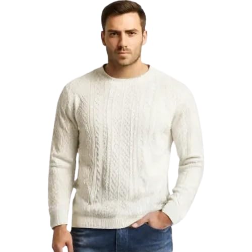 Stylish Winter Wear Soft-Knit Sweater White Cream