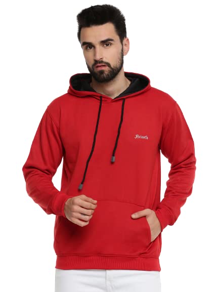 Pull On Stylish Hoodie for Men || Red