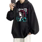 Men's Printed Oversized Hoodie Black Colour for boy Sports wear