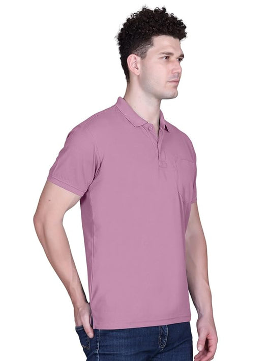 FYLTR Men's Solid Polo | Regular Fit | Casual Polo Shirts for Men