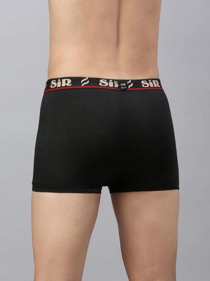 SIR Men's Combed Organic 100% Pure Cotton Regular Fit Printed Colour Waistband Underwear for Men (Colour & Prints May Vary)| 4 Way Stretchability