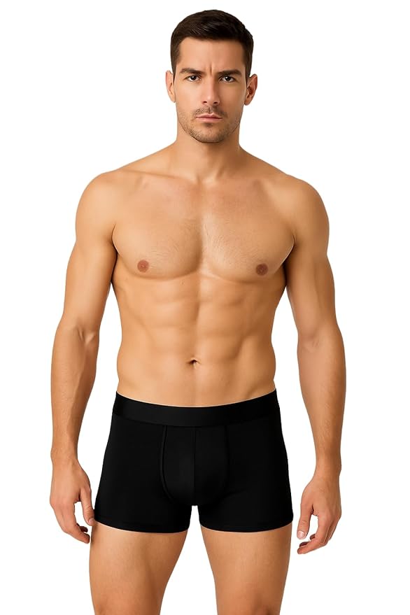 Men Under wear Combo Premium chaddi Fabric Nylon Innerwear Man Briefs Trunks Sports Gym Workout Soft Inner Underwear Undergarments Breathable Anti-Bacterial Black