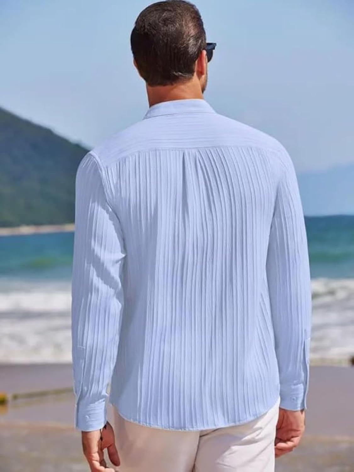 Leriya Fashion Men's Polycotton Casual Textured Button Down Regular Fit Shirts Long Sleeve Shirt (Available in Plus Size and Combo Pack of 2)