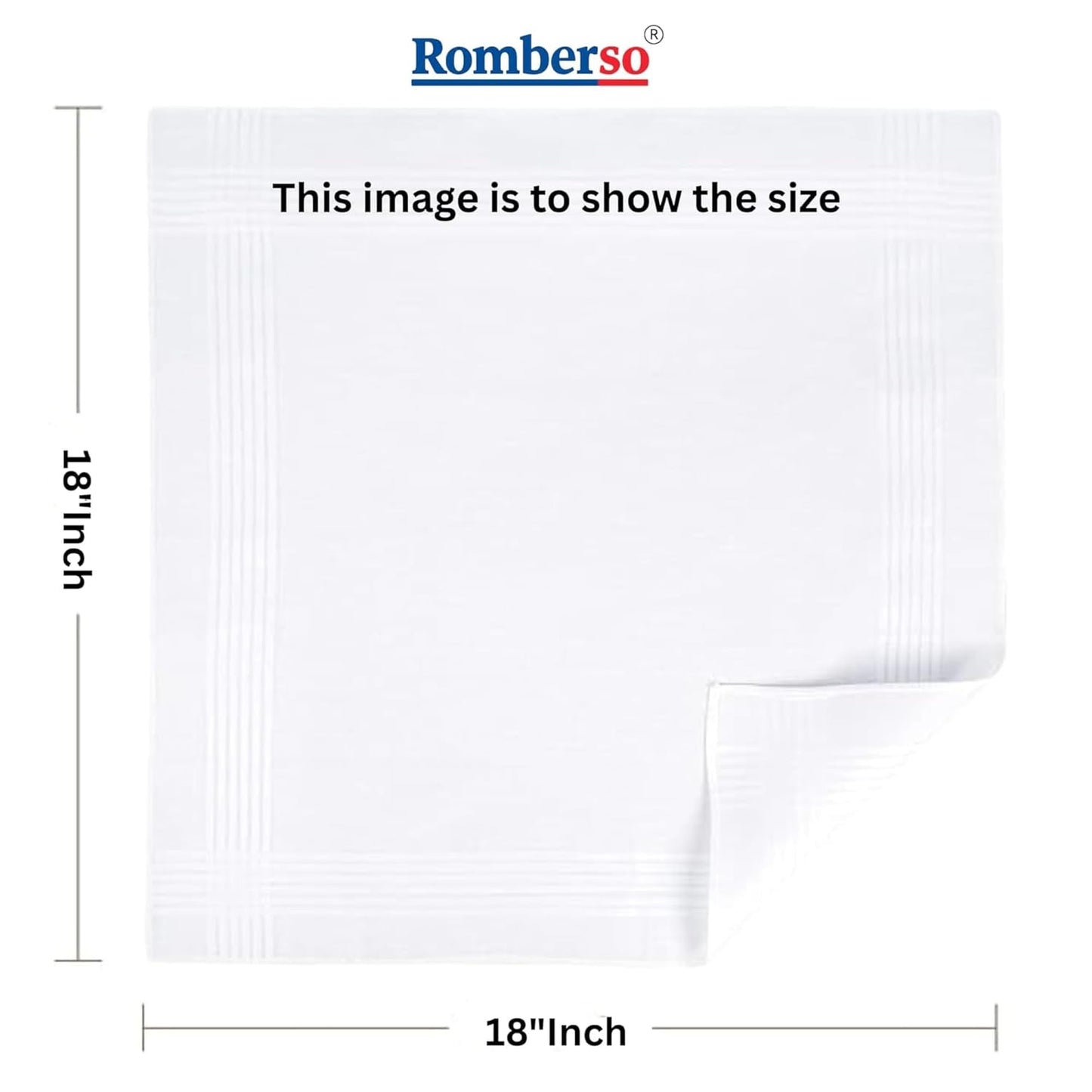 Handkerchief for men cotton suitable for daily use big size hankies in pack of 12 Pure Cotton Kerchiefs soft and durable hanky for men