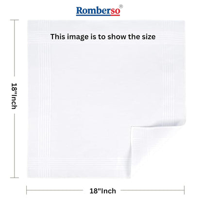 Handkerchief for men cotton suitable for daily use big size hankies in pack of 12 Pure Cotton Kerchiefs soft and durable hanky for men