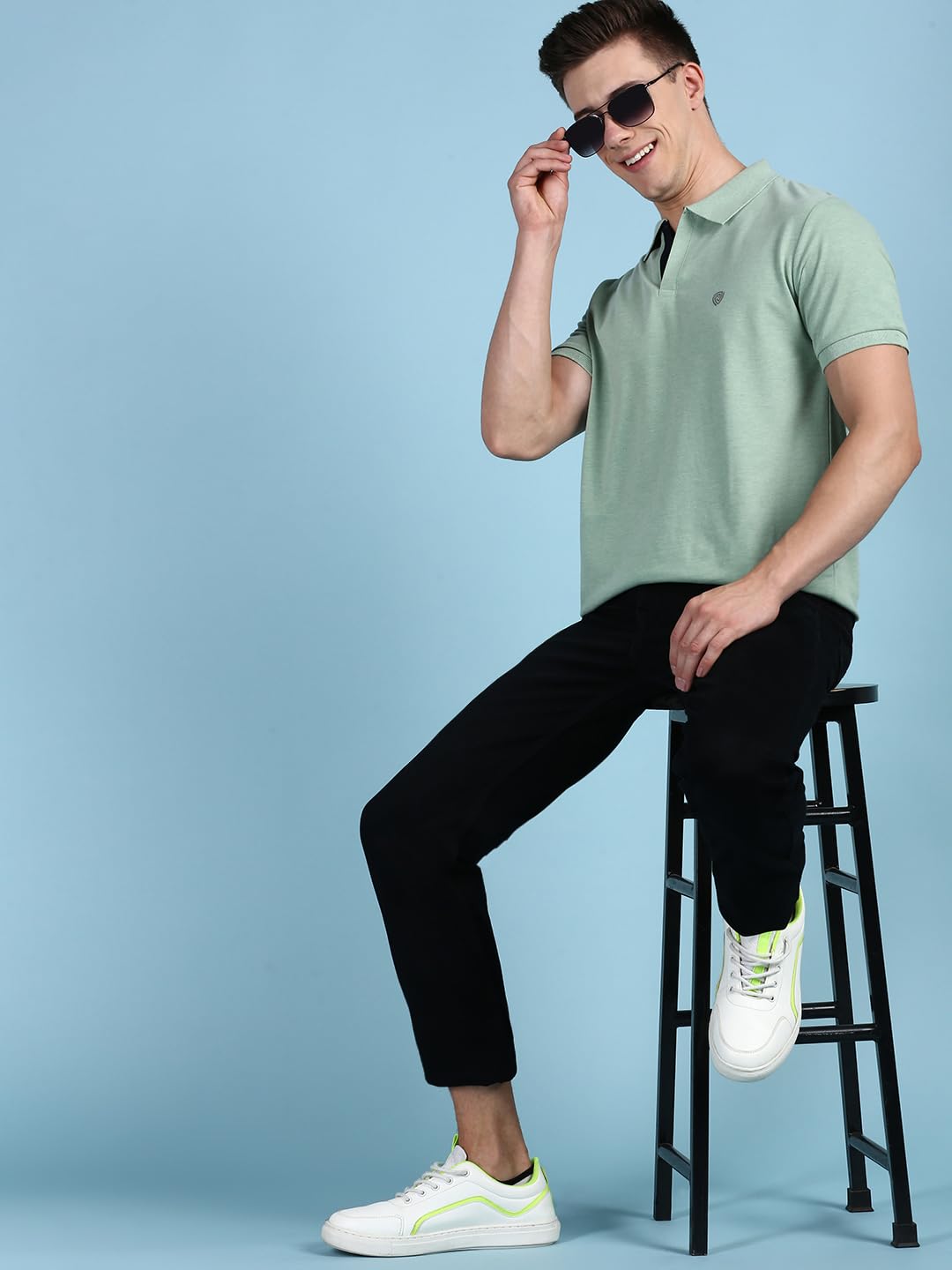 Lux Cozi Men's Cotton Regular Fit Polo T-Shirt