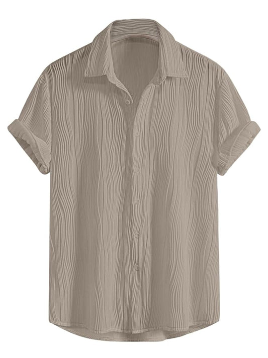 GRECIILOOKS Shirt for Men | Mens Casual Shirt | Men Stylish Shirt | Men Textured Shirt | Men's Regular Fit | Men Formal Shirt | Men's Solid Slim Fit