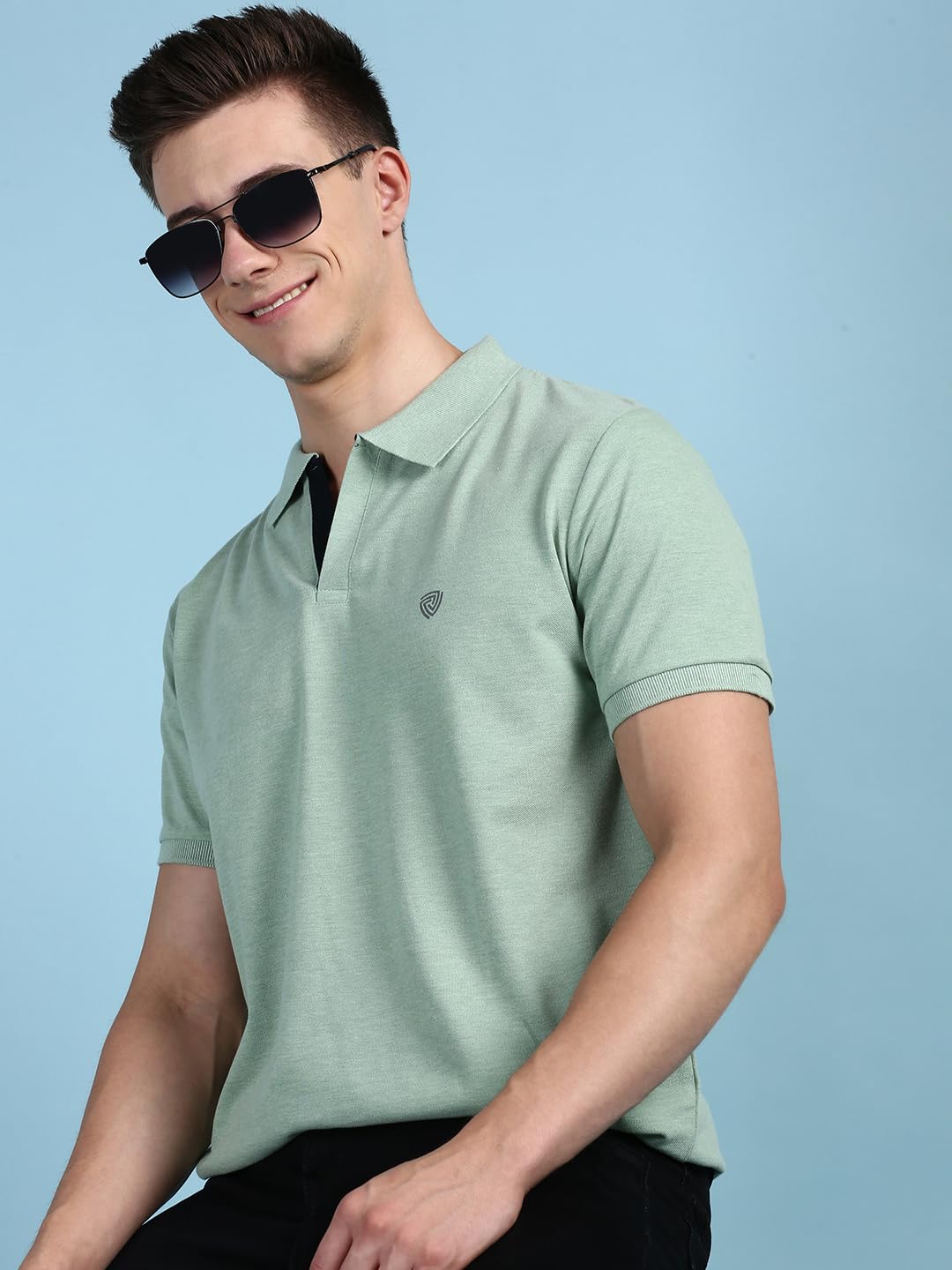 Lux Cozi Men's Cotton Regular Fit Polo T-Shirt