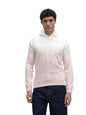 Aarika Mens Winter Wear White-Peach Colour Solid Woolen Hoodie