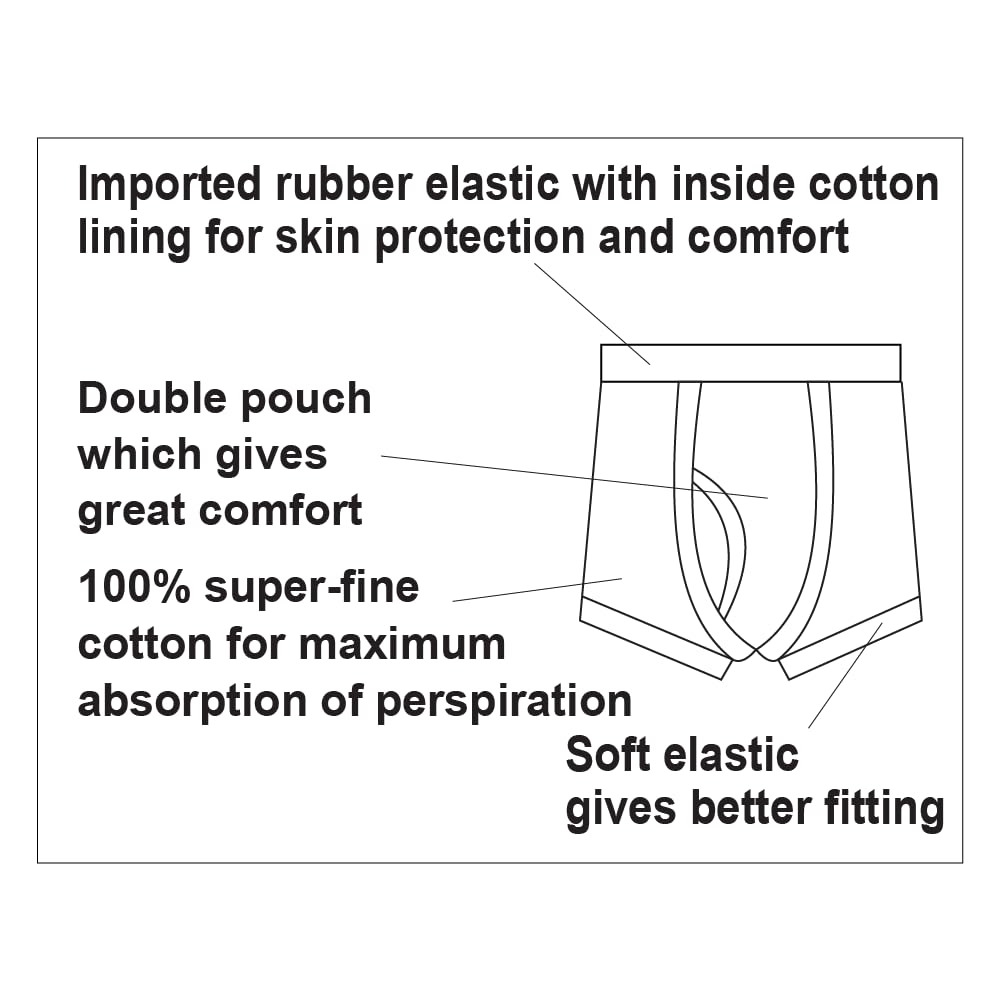 Men's Cotton Trunk | Multicolor | Gent's Underwear | Boy's Innerwear | Pack of 1 | Regular Fit