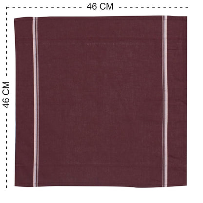 Caruso Italy Men's Premium 100% Pure Cotton Handkerchief Dark Base with Colored Border