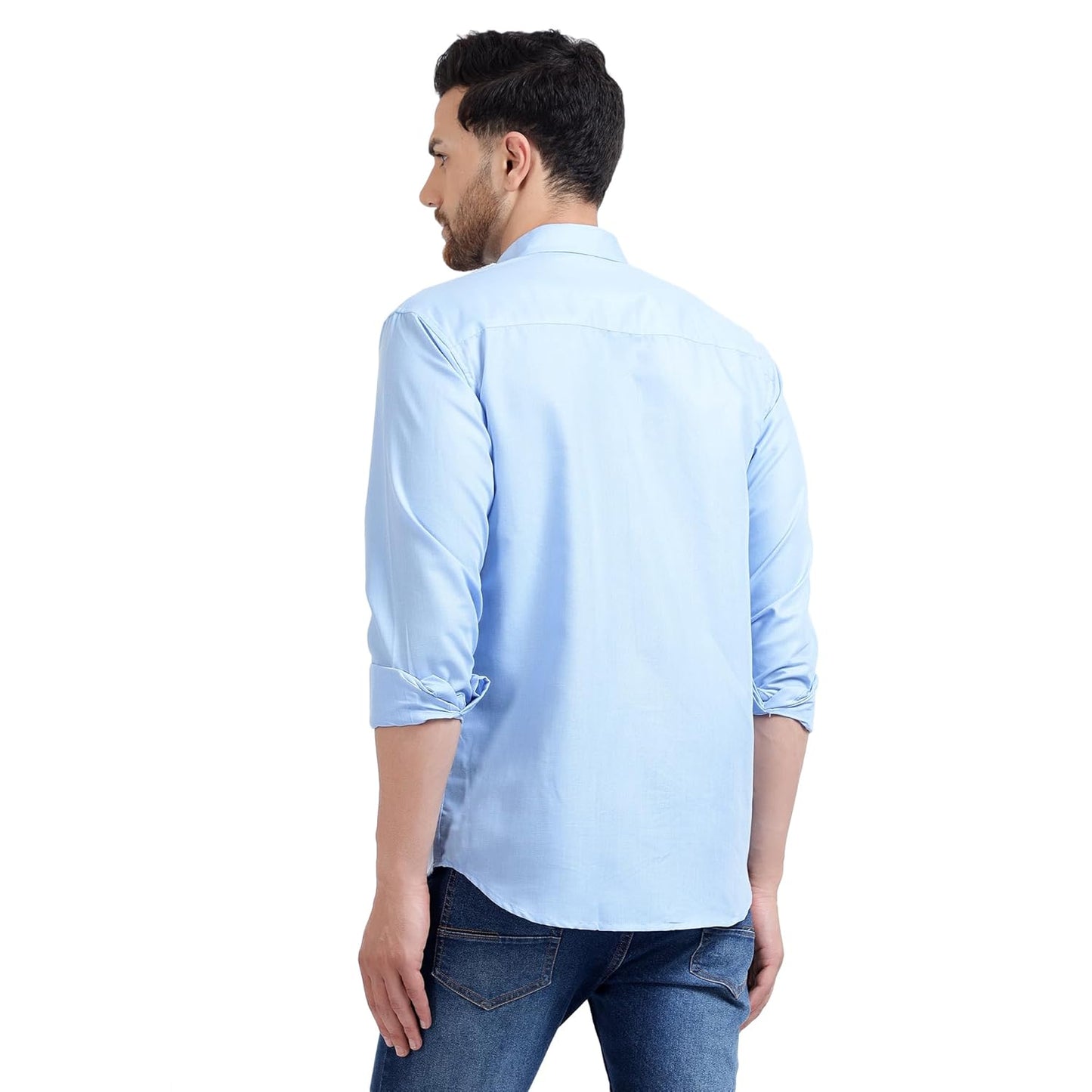 Tee Projekt Premium Plain Cotton Shirt for Men | Cotton Shirt | Casual Shirt | Solid Shirt | Full Sleeves | Formal Shirt