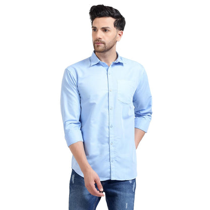 Tee Projekt Premium Plain Cotton Shirt for Men | Cotton Shirt | Casual Shirt | Solid Shirt | Full Sleeves | Formal Shirt