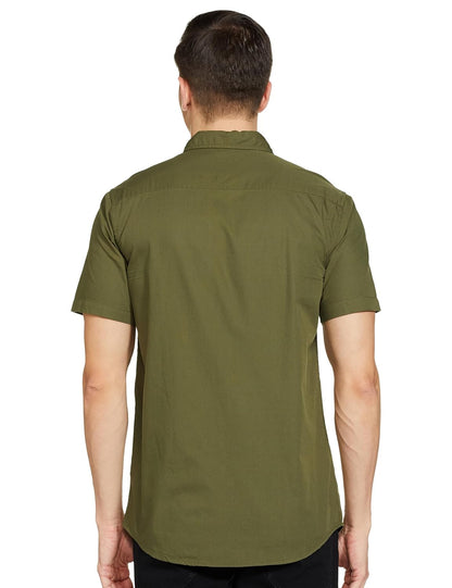 Men's Cotton Shirt | Casual | Plain | Half Sleeve | Summer - Regular Fit (Available in Plus Sizes)
