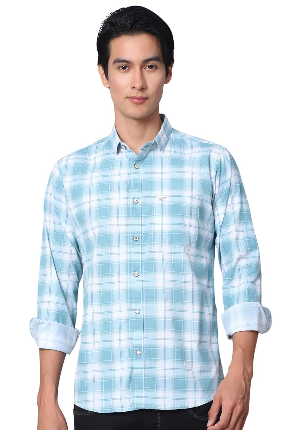 Majestic Man Men Box Checkered Slim Fit Cotton Casual Shirt